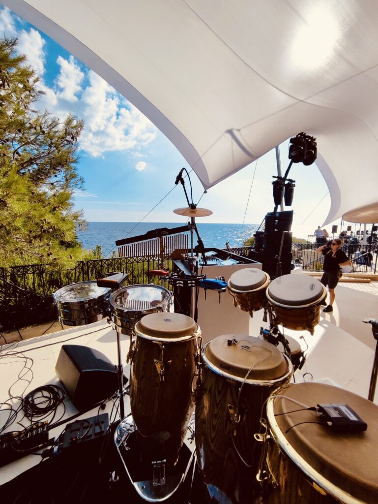 Grand Hotel de St jean Cap Ferrat avec du backline pour un mariage